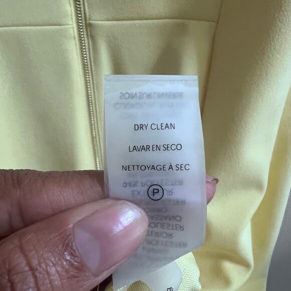 Calvin Klein Yellow Short Sleeves Midi Cocktail Office Dress Women's Size 12 - Picture 9 of 9